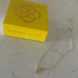 Kendra Scott Gold 'E' Necklace